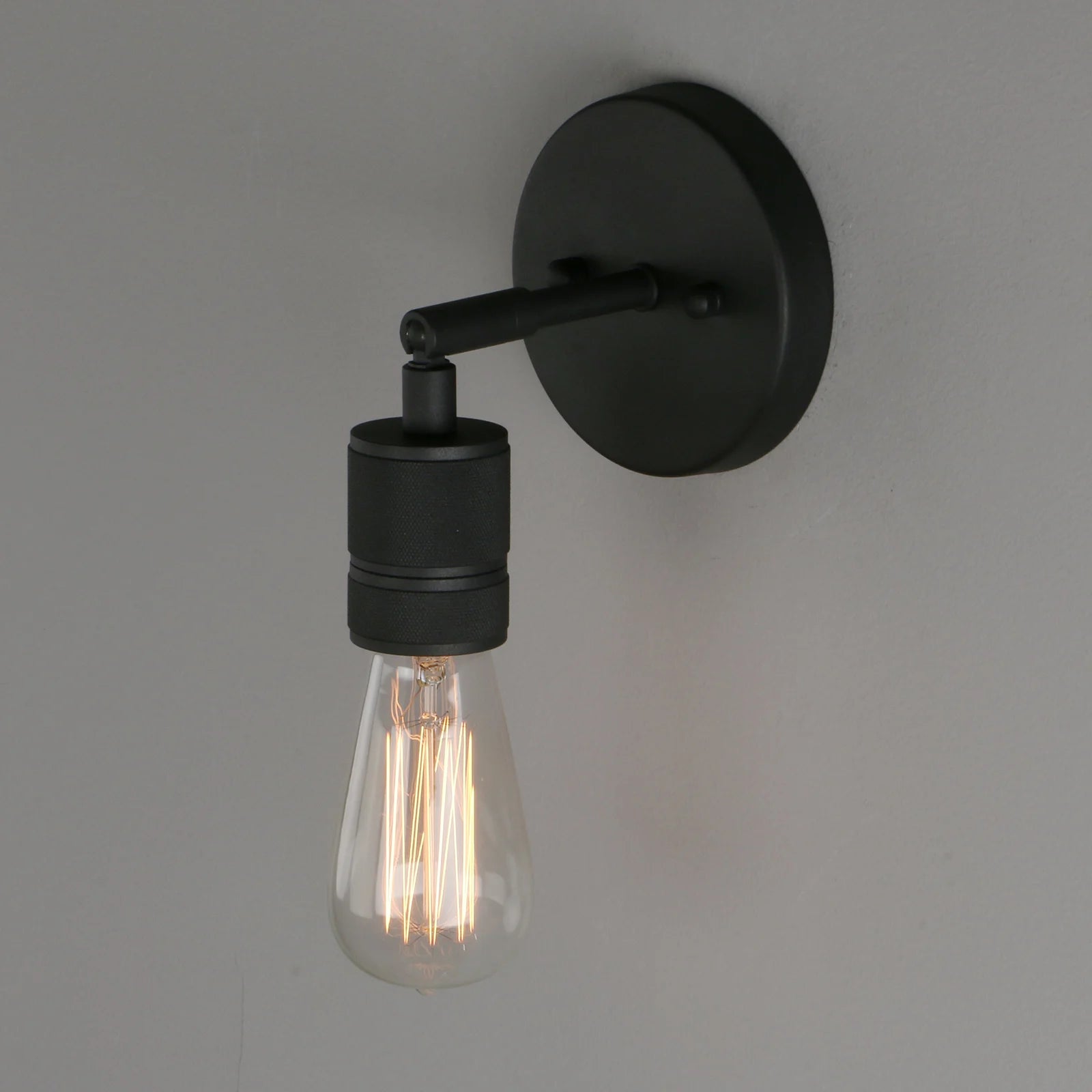 Industrial Wall Light 2 Pack Matte Black Wall Sconces for Bedroom Hallway BRoomathroom Living