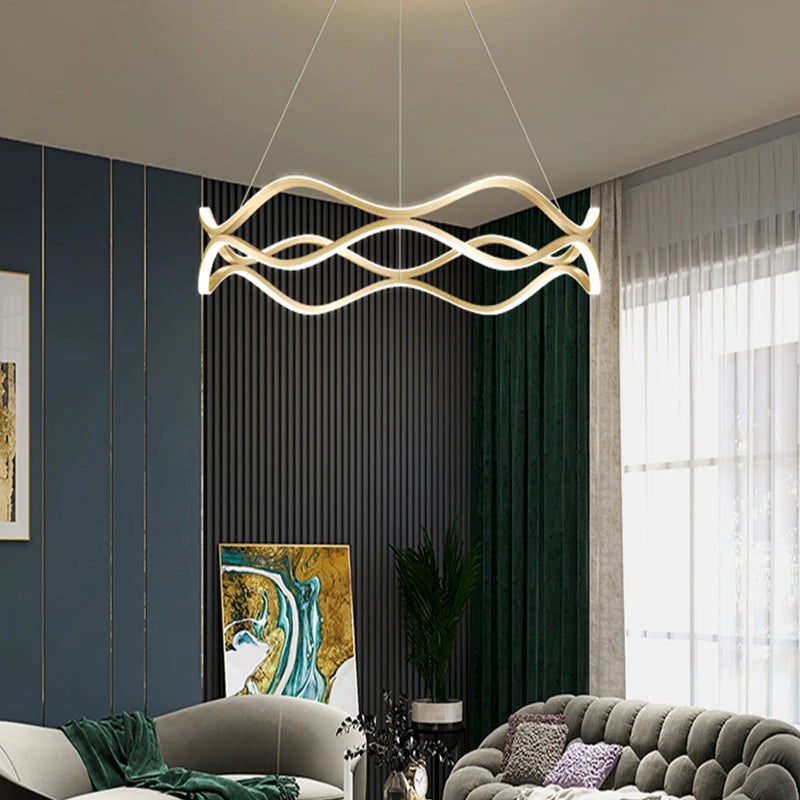 Nordic Led  Chandelier For Living Room Dining Room Room Irregular Ceiling Chandelier Lighting Indoor Lighting Decoration Lustre