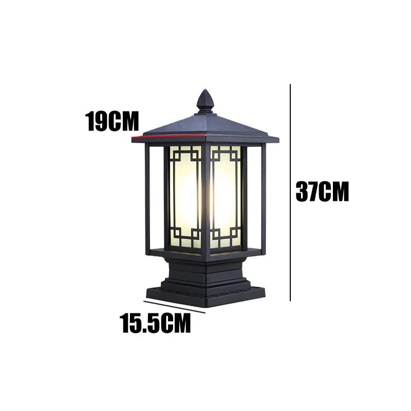 Outdoor column head lamp gate column courtyard lamp landscape garden villa outdoor waterproof yard wall lamp