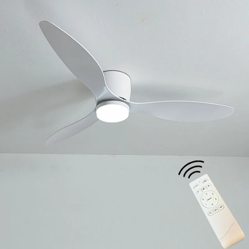 Ceiling Fans With Light No Light  DC Motor 6 Speeds Timing Fans 20CM Low Floor Loft Remote Control Decorative Led Fan With Light