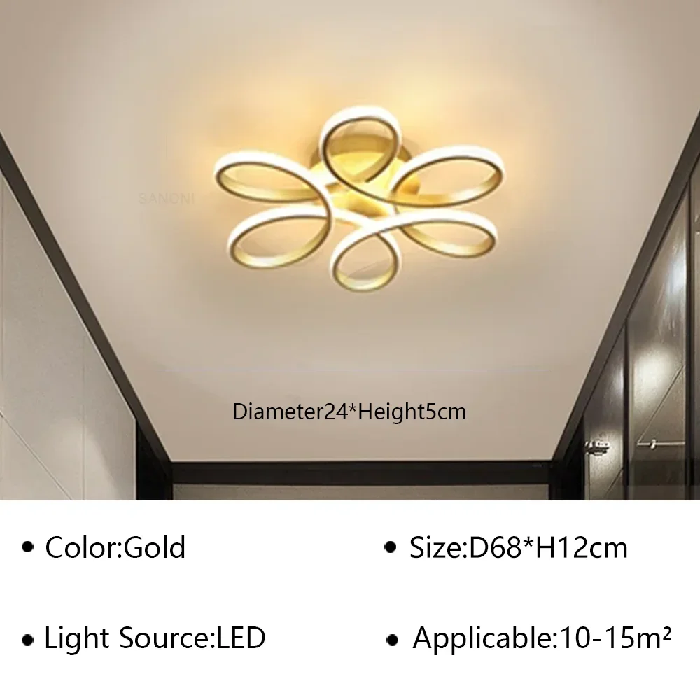 Modern LED Ceiling Lamp Chandelier for Living Dining Room Bedroom Corridor Aisle Balcony Home Decoration Lighting Fixture Lustre