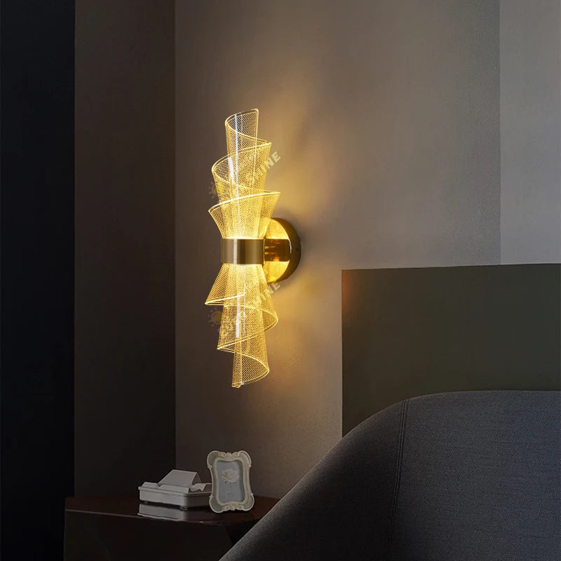 Nordic LED Wall Light Sconce Interior Lighting Lamps For Home Living Room Bedroom Study Corridor Decoration Bedside Wall Lamp