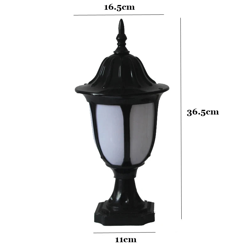 Retro fence wall headlights europe garden gatepost lamp outdoor courtyard residential wall mount light fixture