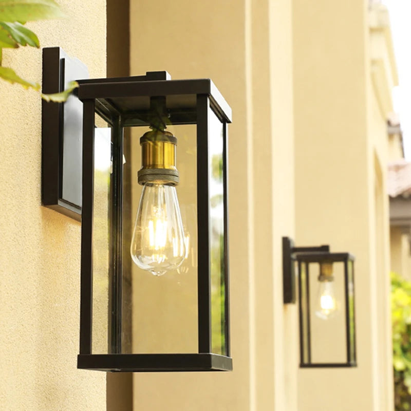 Outdoor Waterproof Wall Lamp Modern Villa Corridor Garden Lamp Exterior Wall Garden Walkway Simple Balcony Gate Terrace Lamp