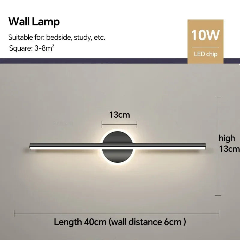 Modern LED Wall Lamp Bathroom Mirror Lights for Living Room Bedroom Makeup Lamp Decor Bath Wall Sconce Luster Fixtures Lighting