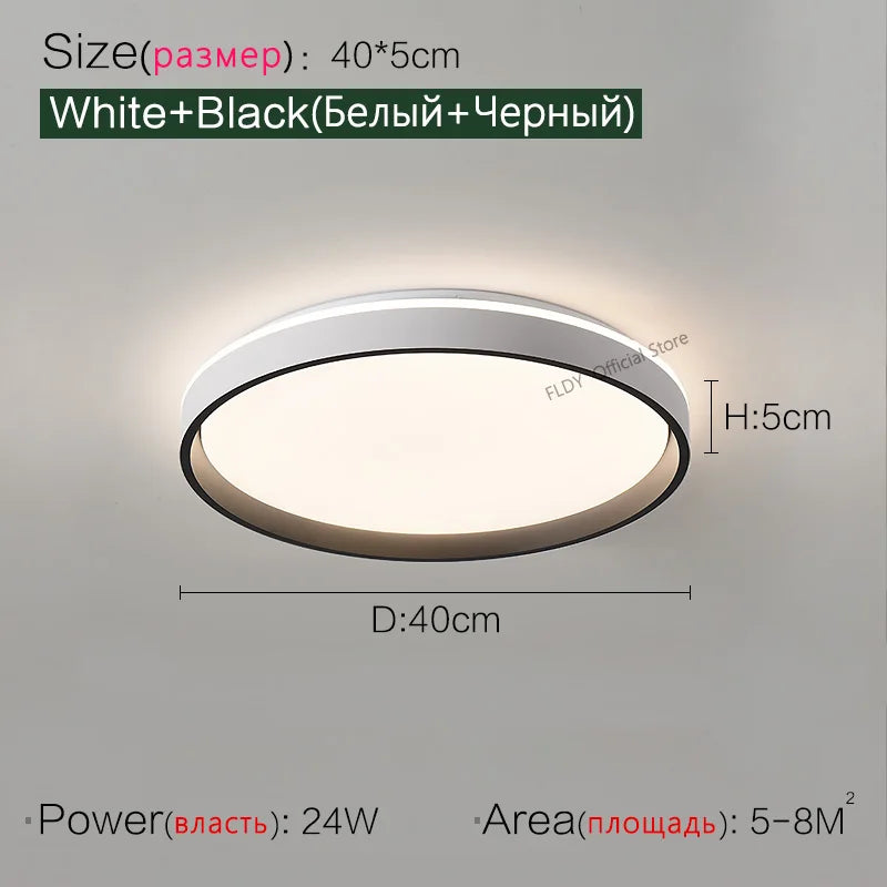 LED ceiling lamp bedroom lamp 2022 new simple modern atmosphere round study lamp balcony room lamp