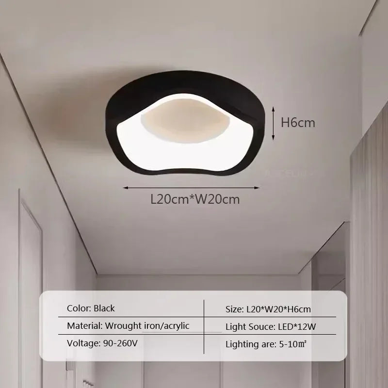 Nordic LED Ceiling Lamp For Living Dining Room Bedroom Aisle Cloakroom Balcony Ceiling Chandelier Indoor Decor Lighting Fixtures