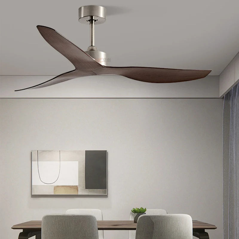 52 Inch Nordic Ceiling Fan Industrial Ceiling fans without lamp Remote Controller Vintage Ventilator