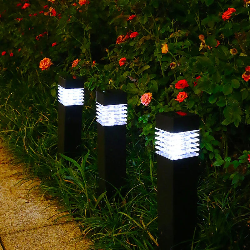 1/2/4pcs Solar Light Outdoor LED Garden Pathway Lamp Decor Waterproof Lawn Lights For Patio Yard Walkway