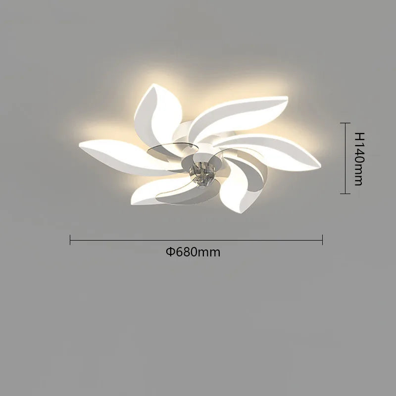 Ceiling Fans with Light Remote Control Indoor Lighting Living Room Bedroom Ceiling Lights Home Decor Fan Lamp LED Ventilator