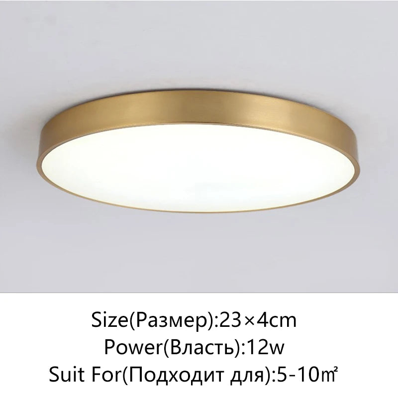 Modern LED Ceiling Light Simple Round Living Room Bedroom Aisle Balcony Study Kitchen Lighting Fixtures