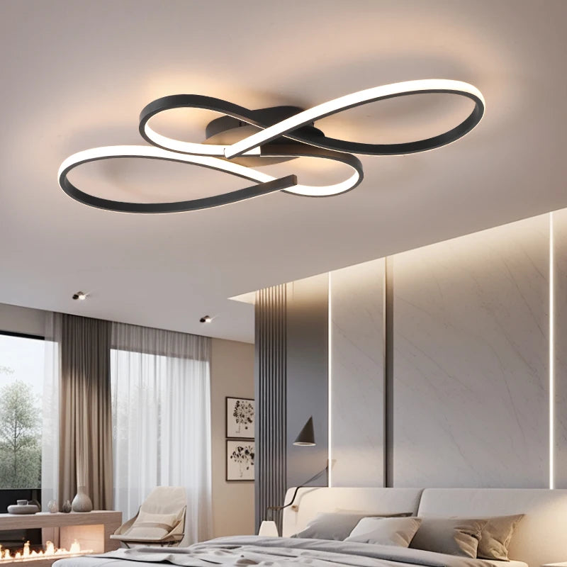 Ceiling Modern chandelier Lights for Living room Bedroom Studyroom Black led Ceiling Lamp for room chandelier Light Fixtures