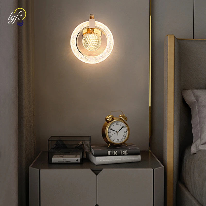 LED Wall Light Indoor Lighting Home Decoration Living Room Study Aisle Stair Corridor Bedroom Bedside Nordic Luxury Wall Sconce