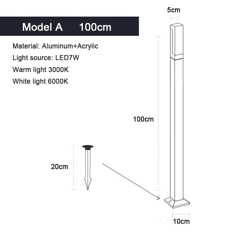 LED Lawn Lamp Landscape Lights For Garden Decoration IP65 Waterproof AC85-265V Garden Lights Outdoor Lighting For country house