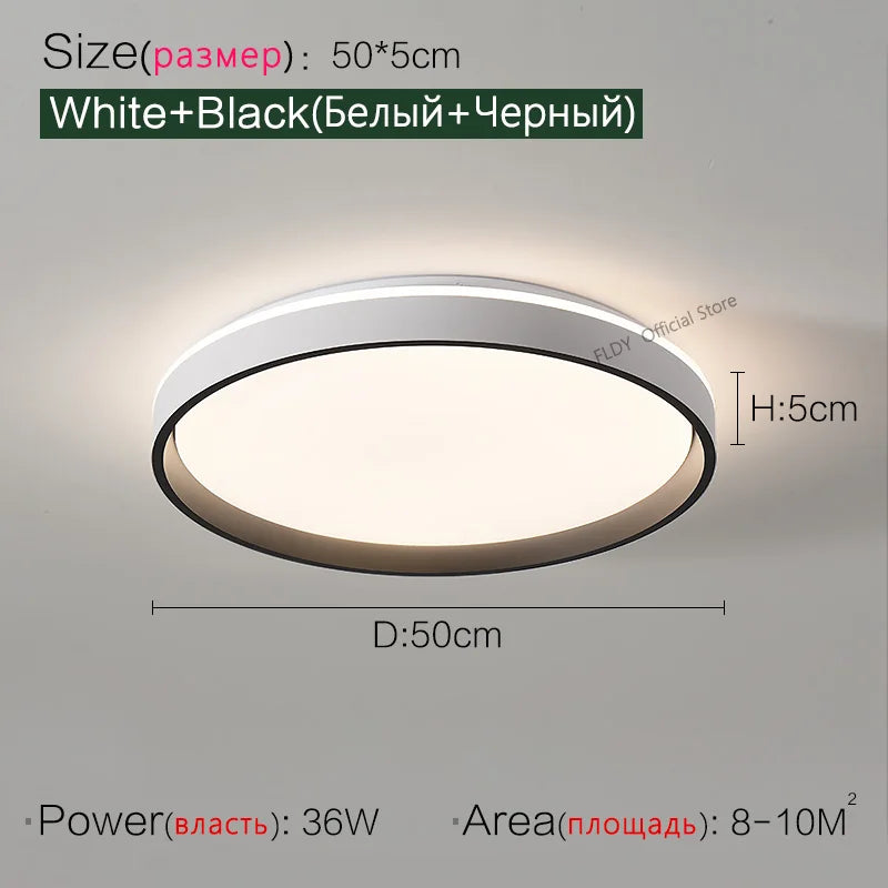 LED ceiling lamp bedroom lamp 2022 new simple modern atmosphere round study lamp balcony room lamp