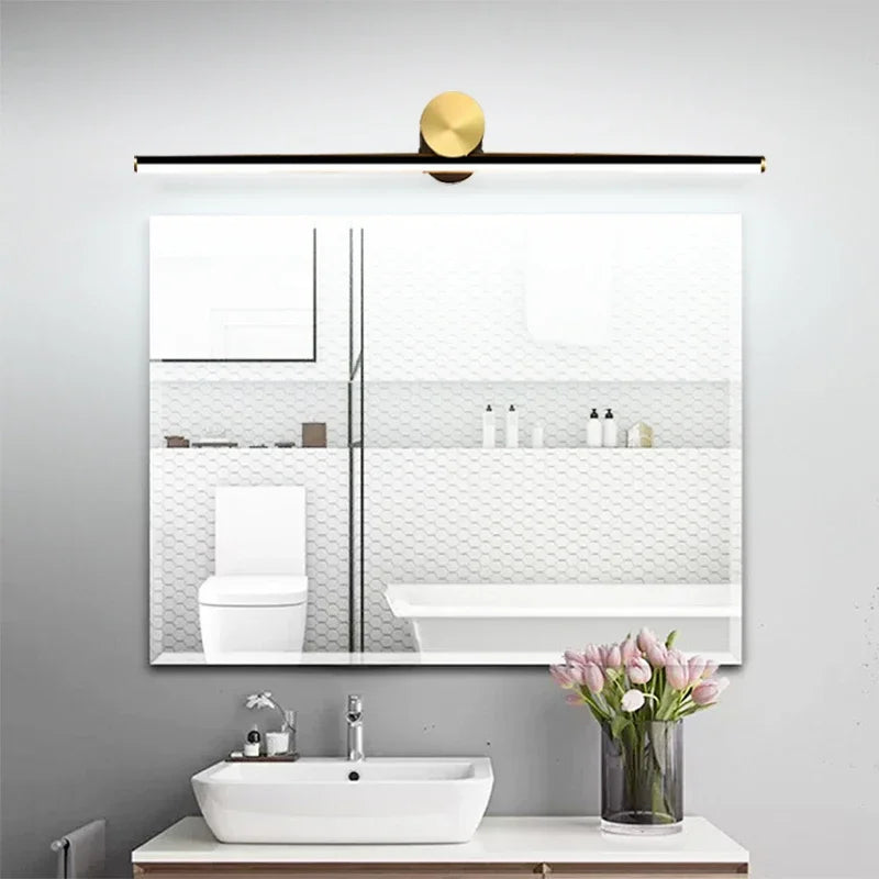 Modern LED Mirror Light Bathroom Wall Light 40/60cm Black and White Light Sinks Bedroom Vanity Lighting Led Lighting Fixtures