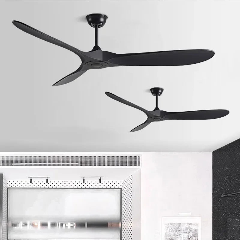 5-Leaf Strong Wind Nordic Ceiling Living Room Dining Room Industrial American Retro Commercial Variable Frequency Light Free Fan