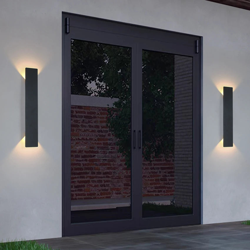 18W LED Up Down Wall Light in Black or White / Waterproof / for Outdoor Garden Porch Aisle / Indoor Living Room Bedroom