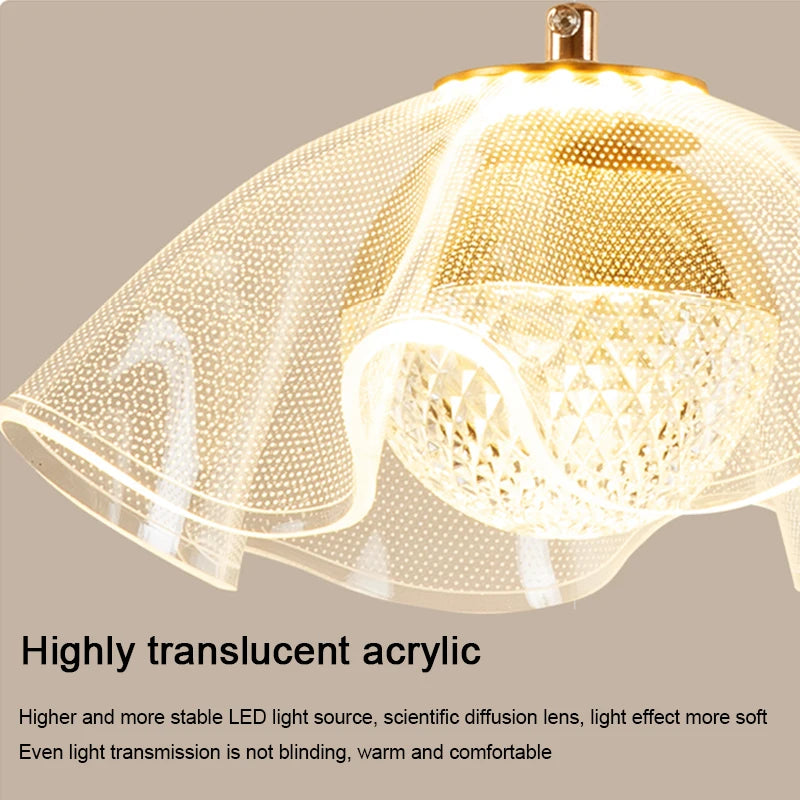 LED Pendant Light Interior Lighting Home Appliance Hanging Lamp Home Decoration Living Room Bedroom Kitchen Nordic Bedside Lamp