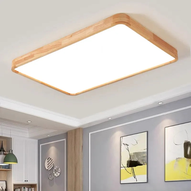 Modern Led Ceiling Light Living room bedroom wooden Led ceiling lamp Corridor Balcony Rectangle Square lighting Kitchen fixture