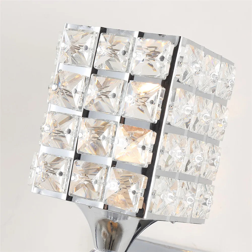 Wall lights Indoor Lighting Wall Lamp Crystal Lights Bedroom Bedside  Aisle Wall Sconce Gold/Sliver Modern Home Ligting E14/27